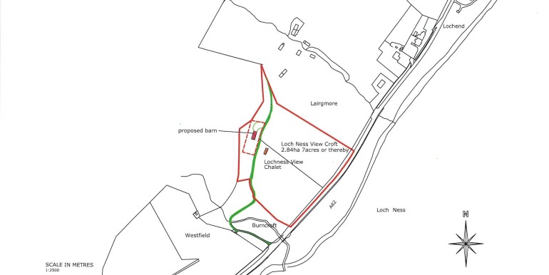 OUTLINE OF LOCH NESS VIEW CROFT